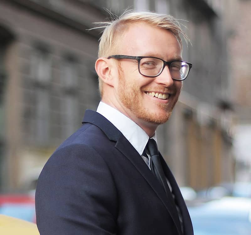 Man with Glasses Smiling Man with Glasses Smiling